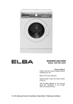 Elba EWF-B6151 Owner`s manual