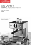 Viki Technologies Espresso Cafe Instruction manual