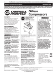 Campbell Hausfeld FP2049 Operating instructions
