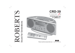 Roberts CRD-39 User guide