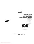 Samsung DVD-E537 User`s manual