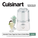 Cuisinart ICE-20A Specifications