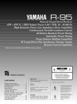 Yamaha R-95 Owner`s manual