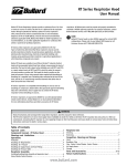 Bullard RT Series User manual