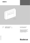 Buderus MCM10 Specifications