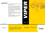 Viper 3606V Instruction manual