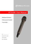 WisyCom MTH400 User manual