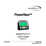 Murphy PV-101-Cs User`s guide