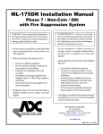 American Dryer Corp. ML-175DR Installation manual