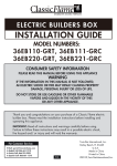 ClassicFlame 36EB110-GRT Installation guide