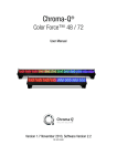 Chroma Chroma-Q User manual