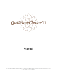 QuiltSew Clever II User Manual
