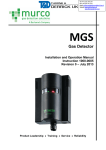 murco MGS Specifications
