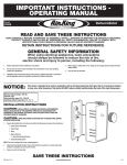 Air King AD1308 Operating instructions