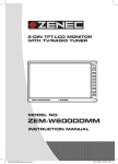 ZENEC ZEM-W600DDMM Instruction manual