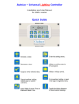 Autolux UNI/L version User manual