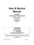 Clary Corporation SN1500 Service manual