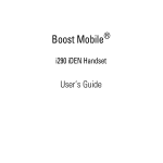 Motorola i290 User`s guide