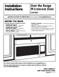 Amana DUCT MOUNT Installation guide