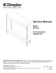 Dimplex BFSL33 Service manual