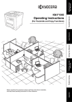 Utax FAX SYSTEM (K) Operating instructions