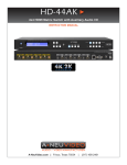 A-Neu Video HD-44 Instruction manual