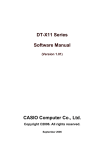 Casio DT-X10 - M30U - Win CE Specifications