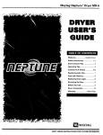 Maytag Neptune MD-3 User`s guide