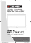 ZENEC ZEM-W1501RM Instruction manual