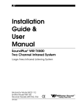 Williams Sound WIR RX6 Installation guide