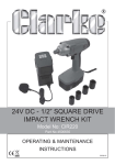 Clarke CIR220 Specifications