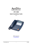 ArtDio IPF-3000 Installation guide