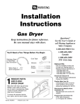 Maytag MDG4806AWW User`s guide