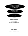 Comfort Keyboard ERGOMAGIC KEYBOARD User`s manual