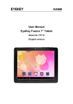 EyeKey Fusion FP710 User manual
