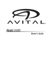 Avital 5103 Installation guide