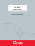 Baumatic RETRO2 User manual
