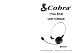 Cobra CWA BTH1 Plus User manual