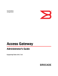 Brocade Communications Systems Gateway Technical data