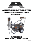 AIRLESSCO HSS9000 Instruction manual