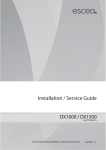 Escea DX1000 Service manual