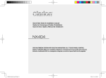 Clarion NX404 Installation manual