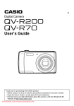 Casio Camera User`s guide