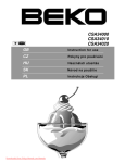 Beko CSA34000 Technical data