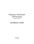 Visioneer OneTouch 7300 Installation guide