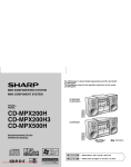 Sharp CD-MPX500H Specifications