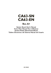 DFI CA63-SN User`s manual