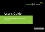 Amped Wireless AP600EX User`s guide