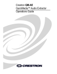 Crestron QuickMedia QM-AMP3X80SR Specifications