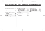 Chevrolet 2011 Tahoe Technical data